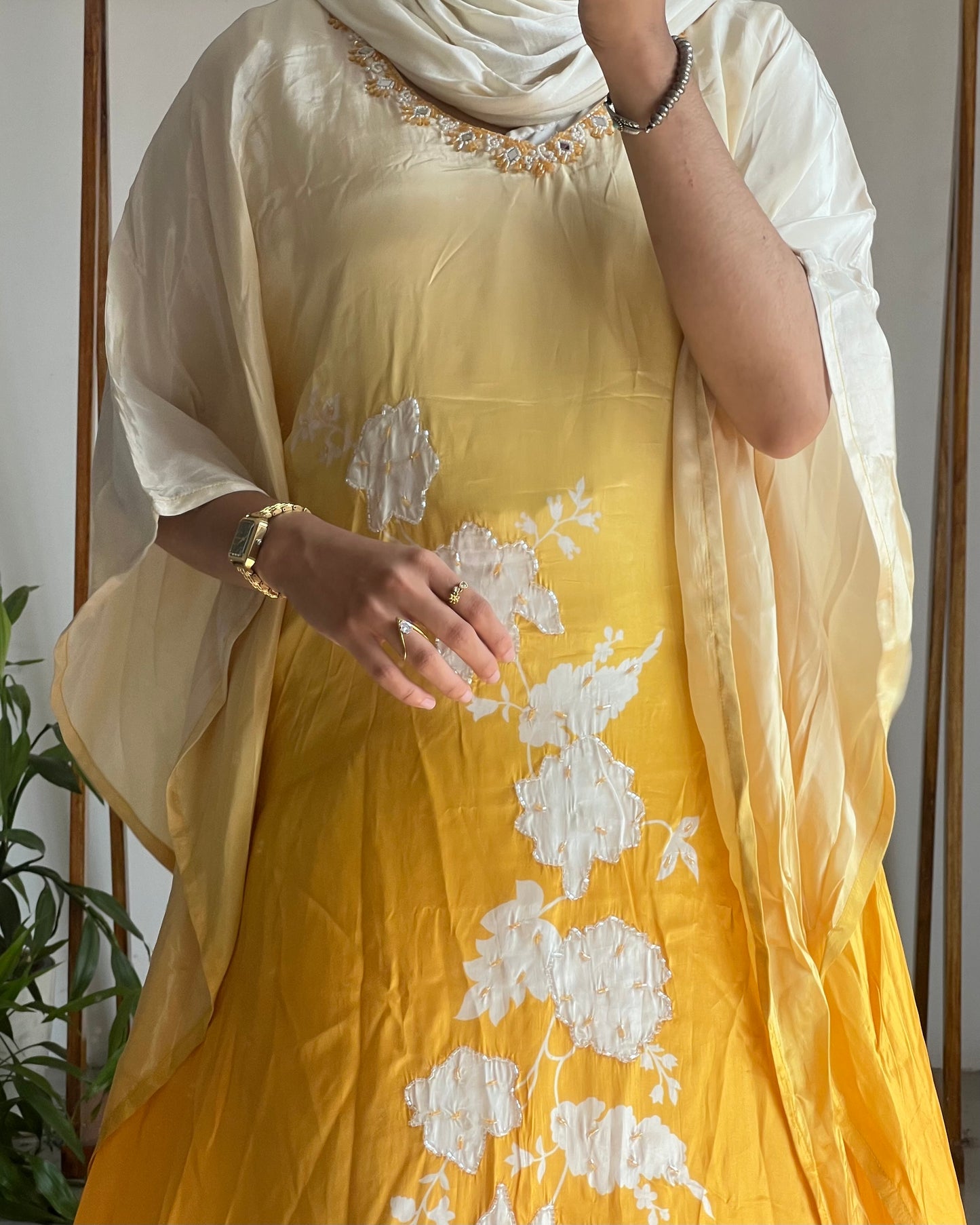 Yellow kaftan