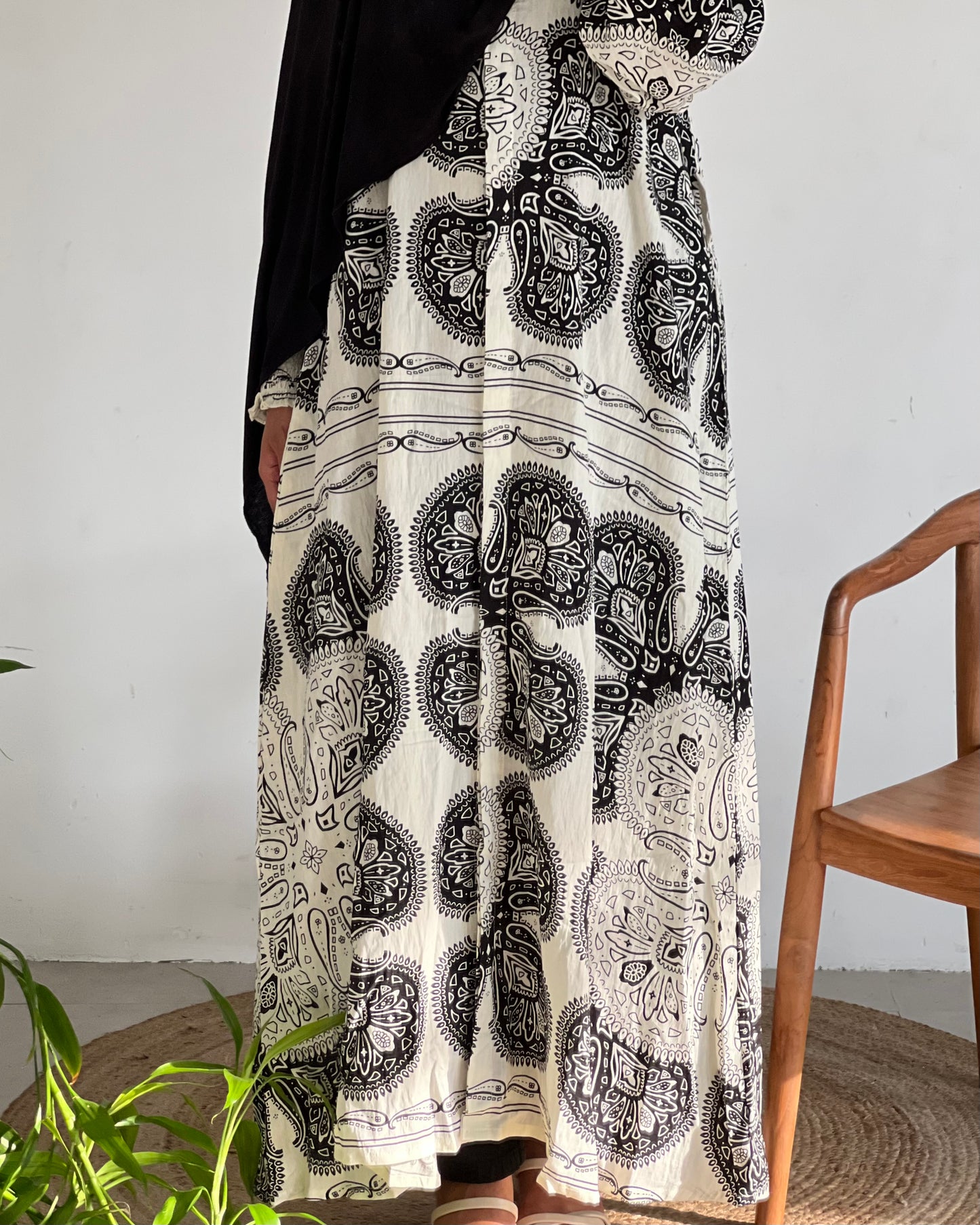 Printed maxi dress