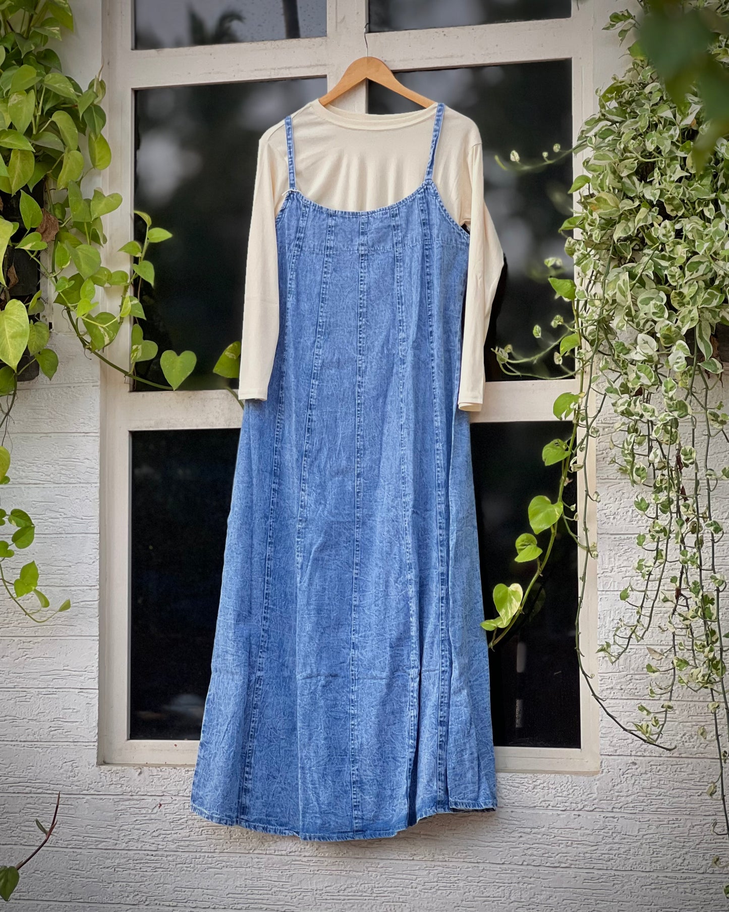 Denim romper set
