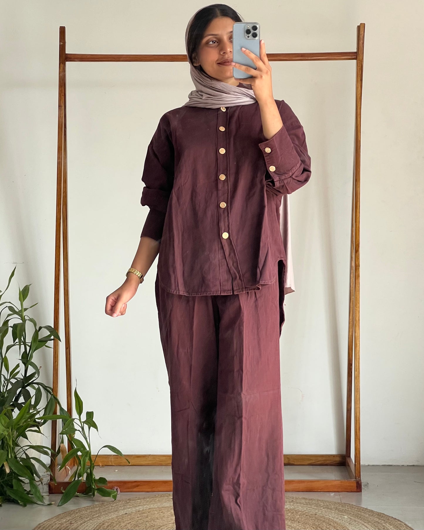 Soft denim co-ord set