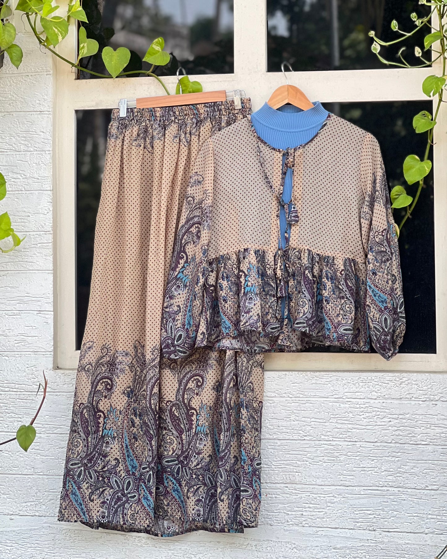 Skirt co-ord set with inner