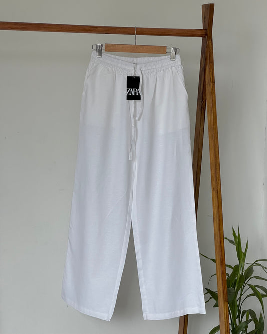 White linen pant