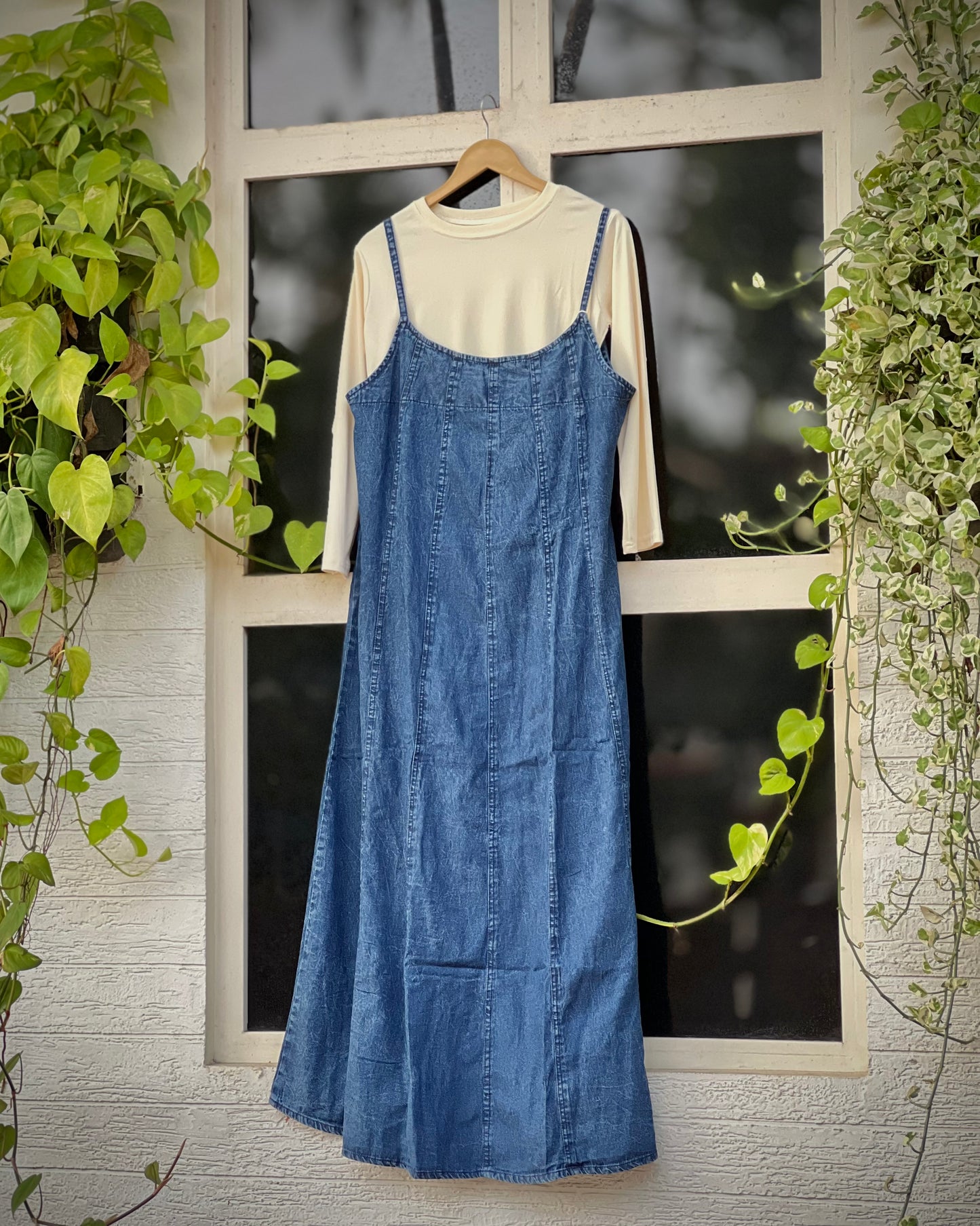 Denim romper set