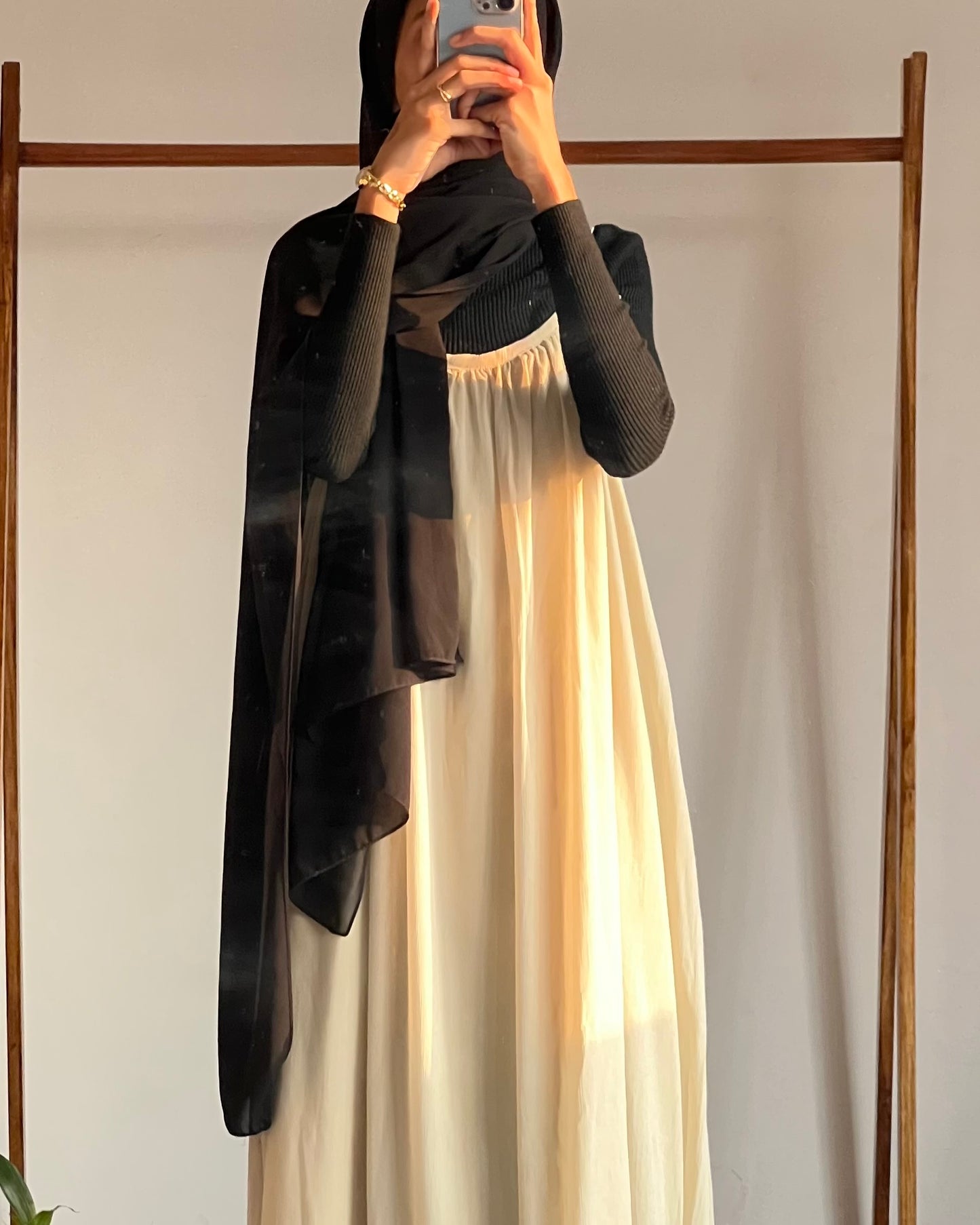 Plain pinafore with inner