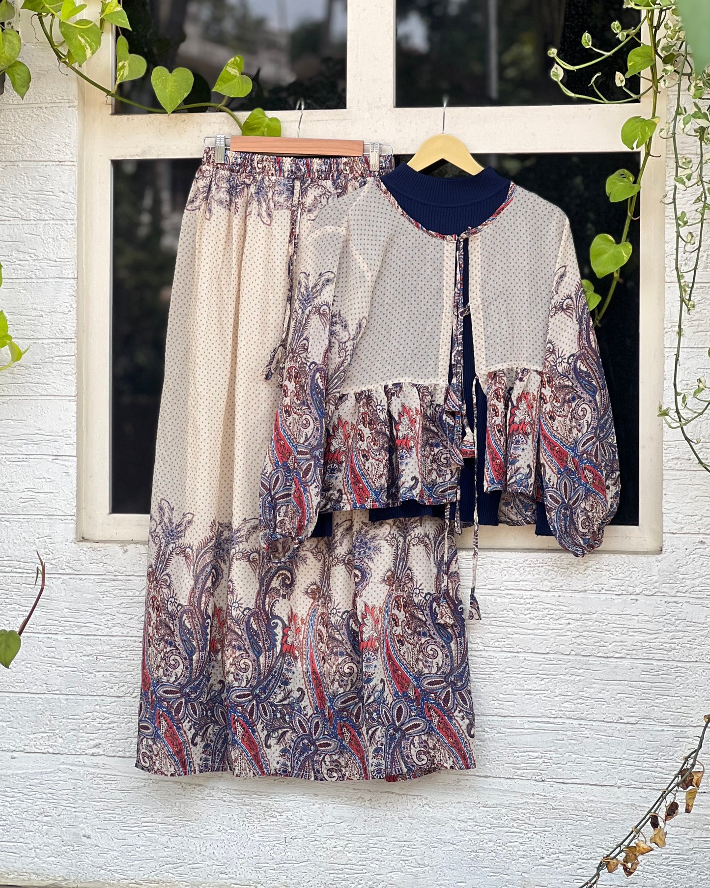 Skirt co-ord set with inner