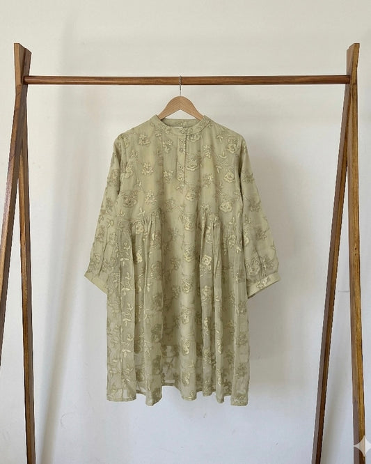 Green tunic top