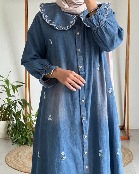 Denim gown