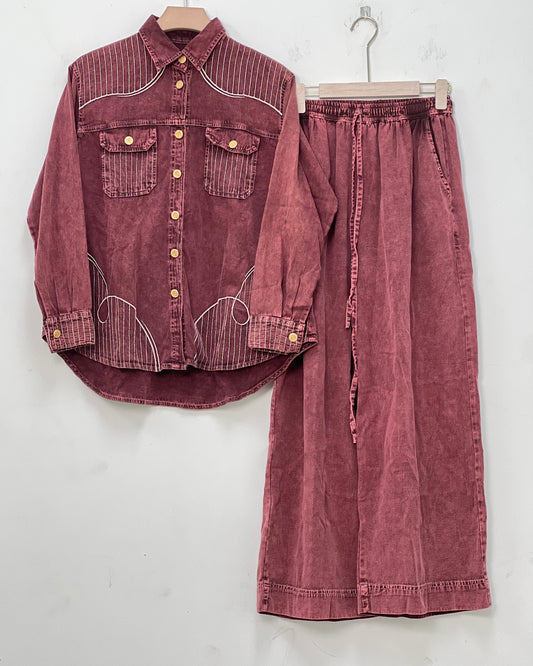 Denim co-ord set