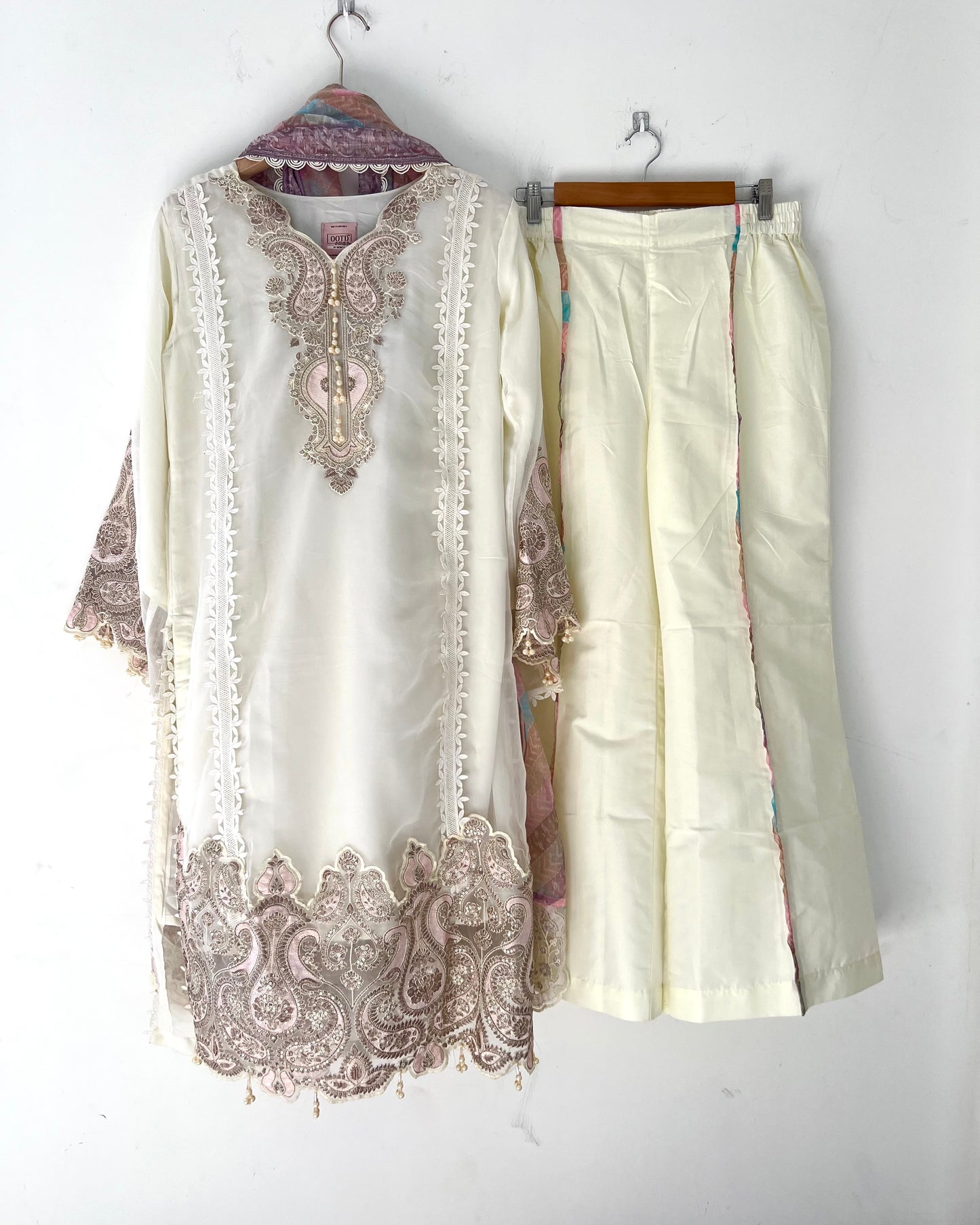 Straight cut embroidered salwar suit