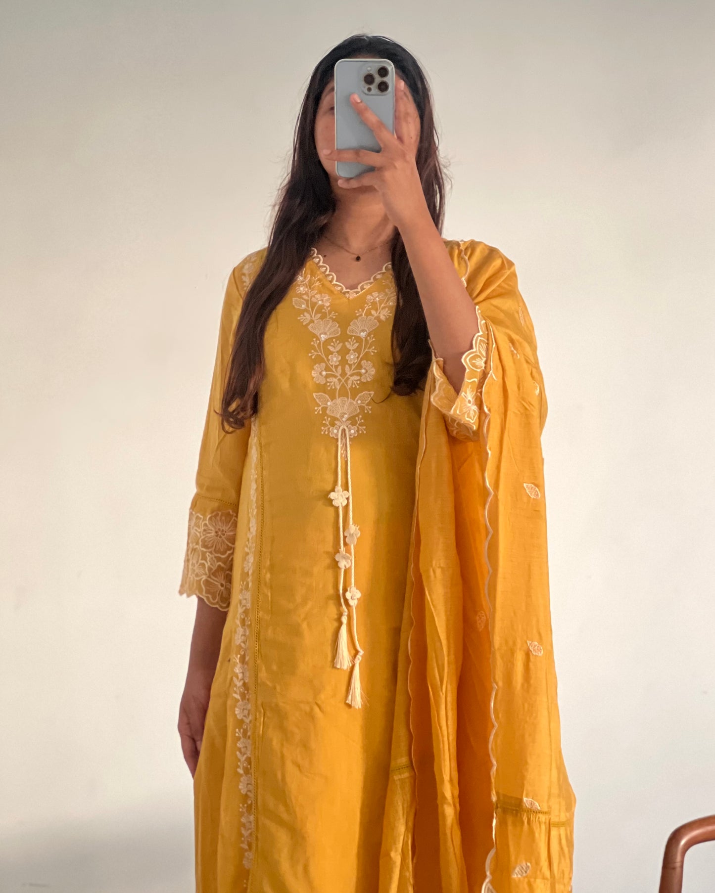 Yellow salwar suit