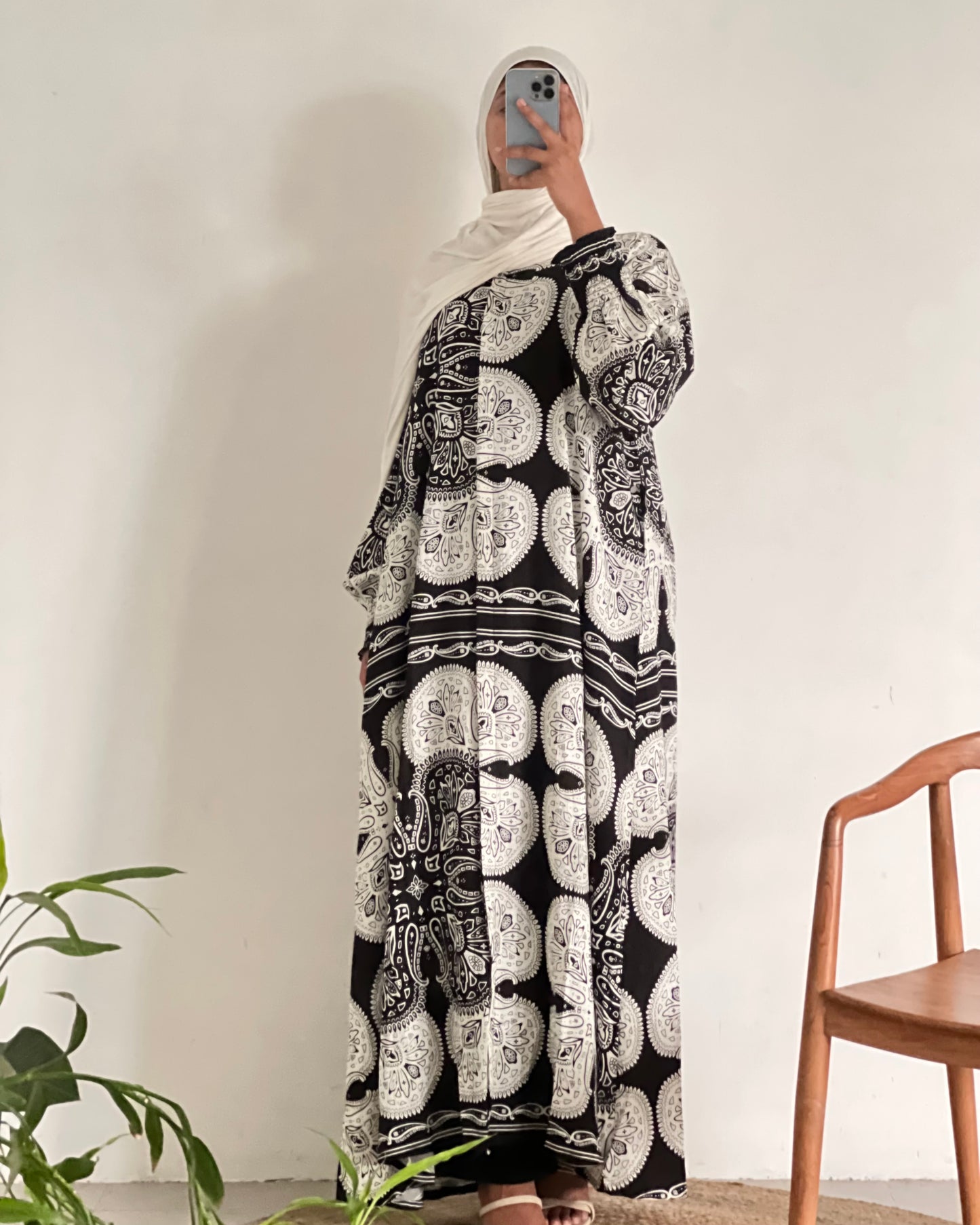 Printed maxi dress