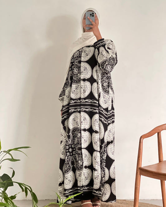 Printed maxi dress