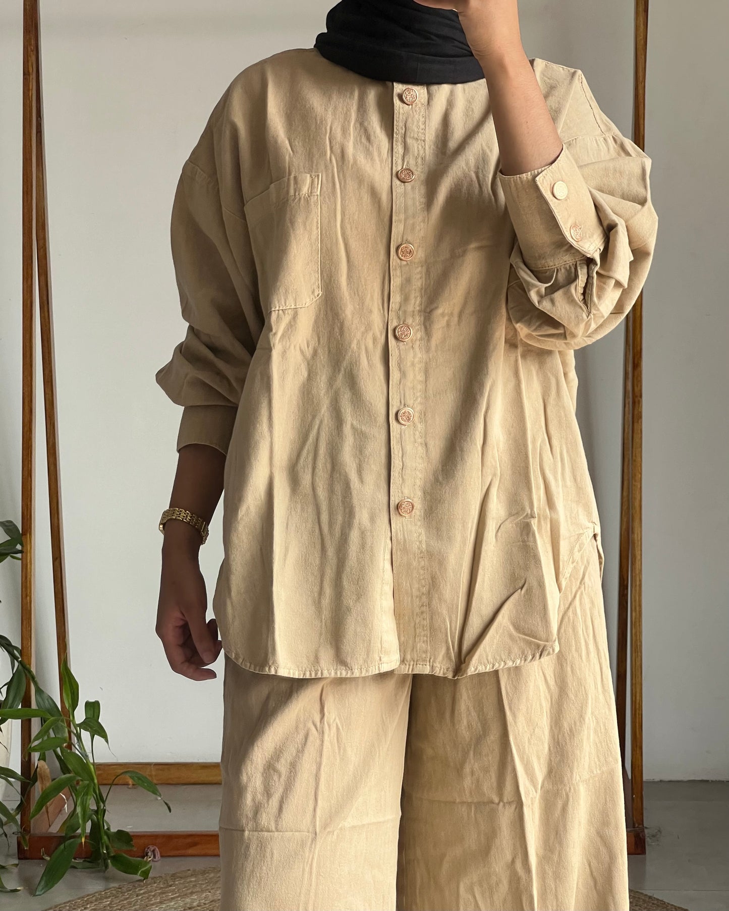 Soft denim co-ord set