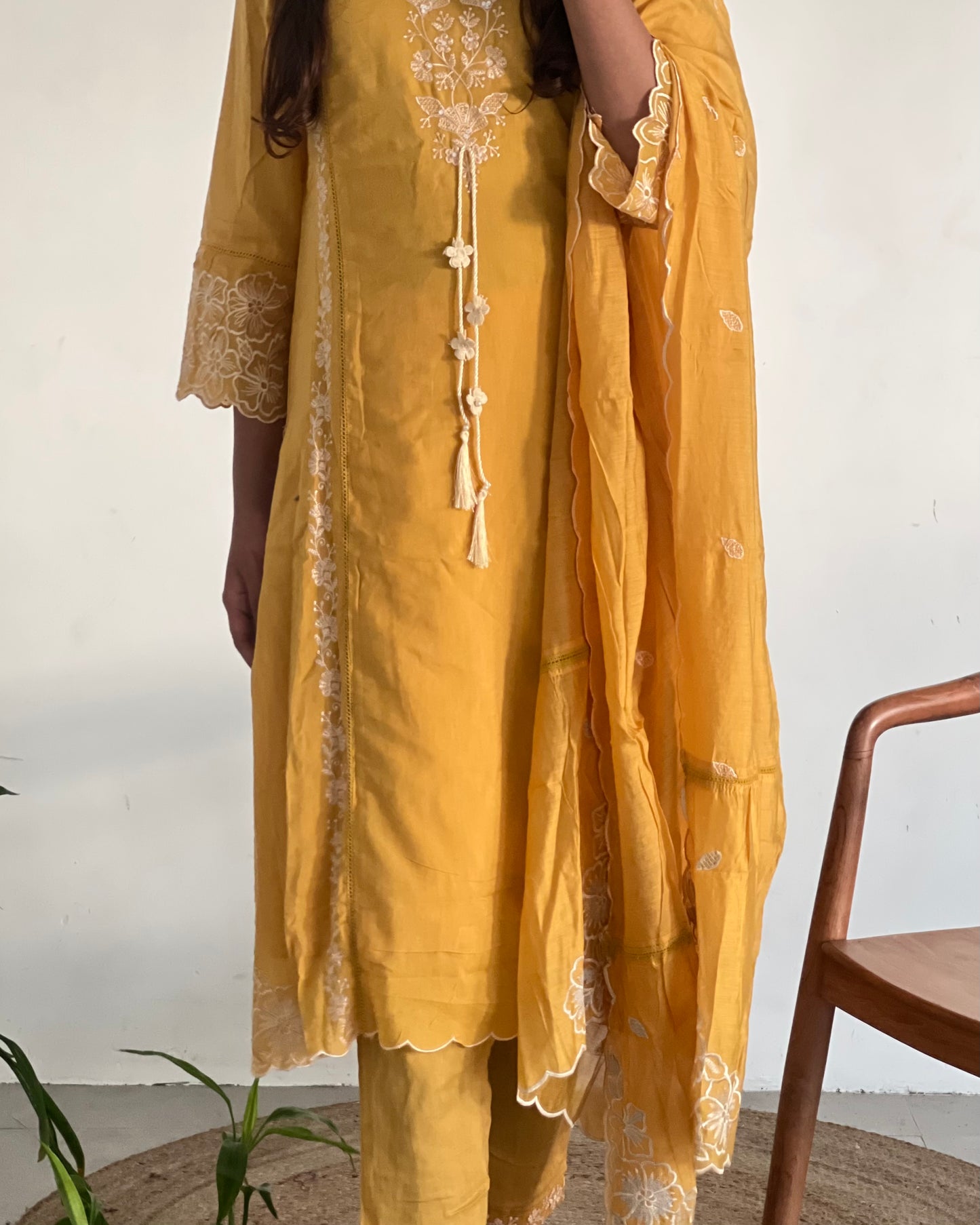 Yellow salwar suit