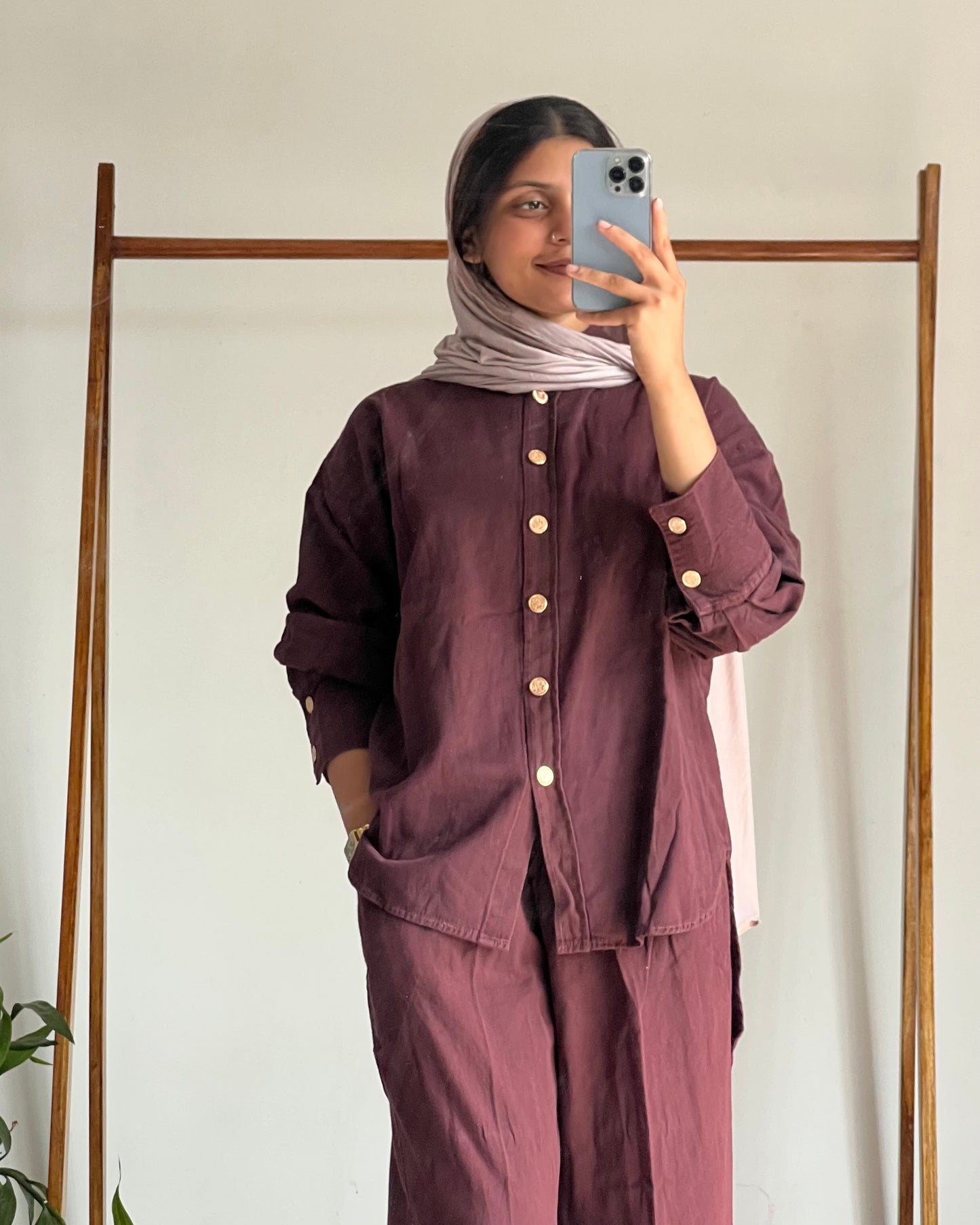 Soft denim co-ord set