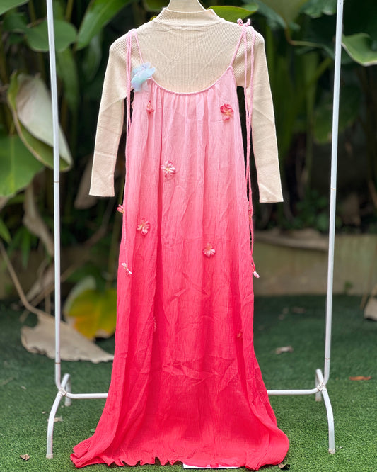 Imported pinafore with inner