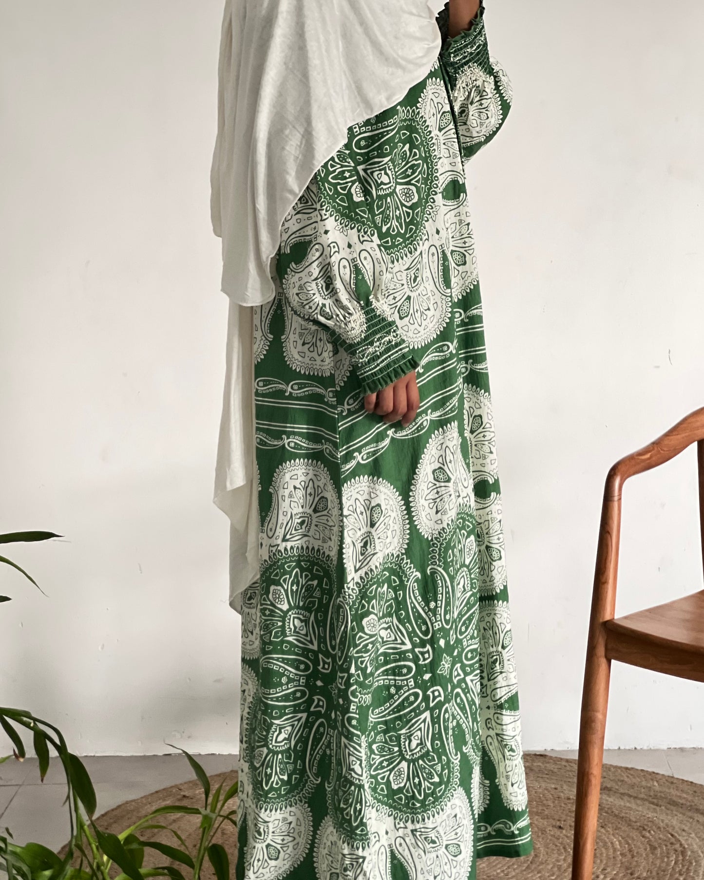 Printed maxi dress