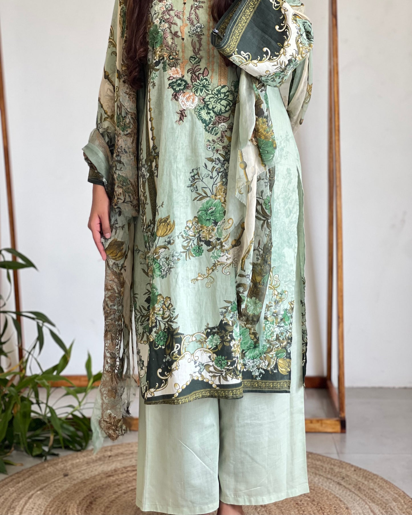 Pakistani cotton salwar suit