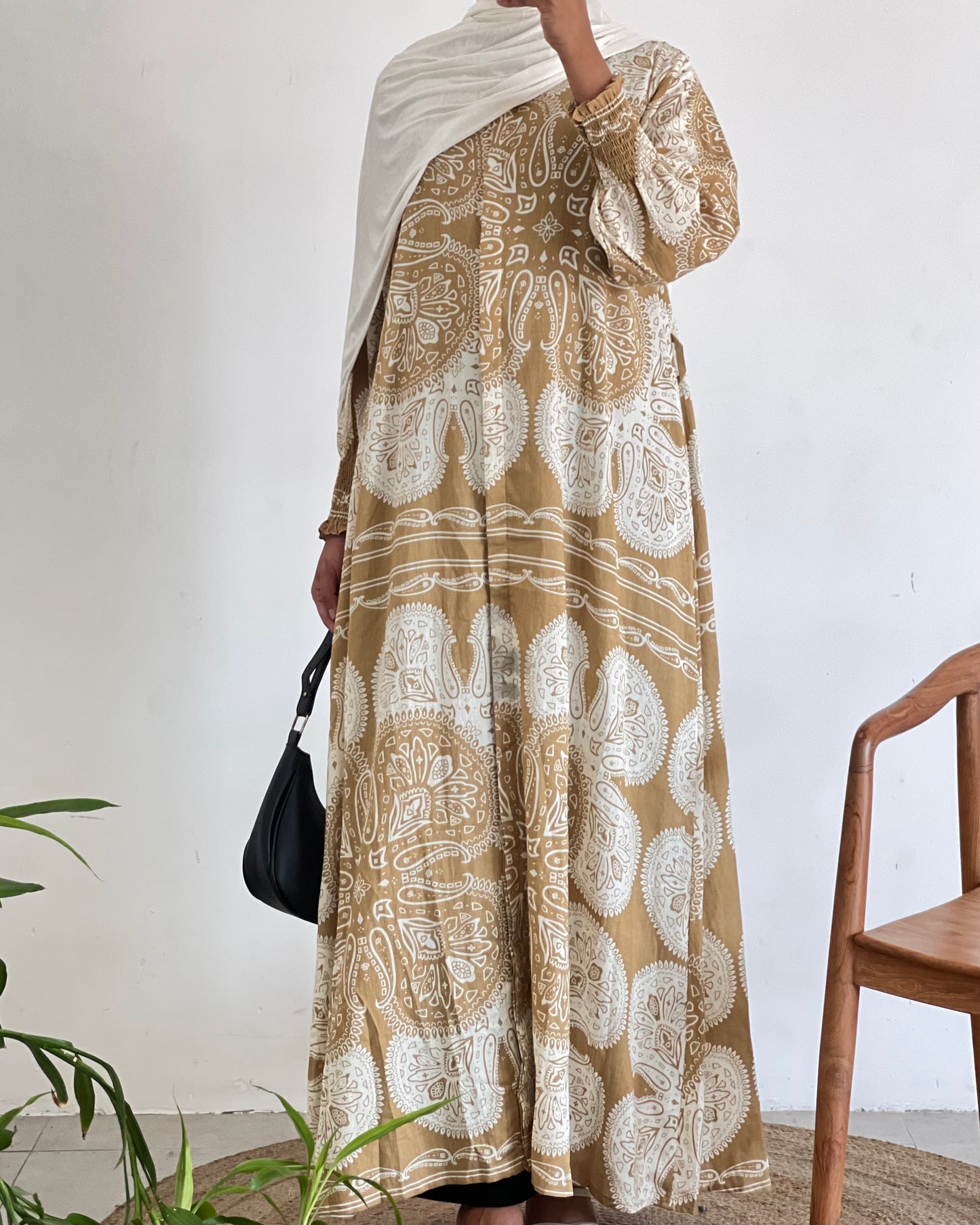 Printed maxi dress