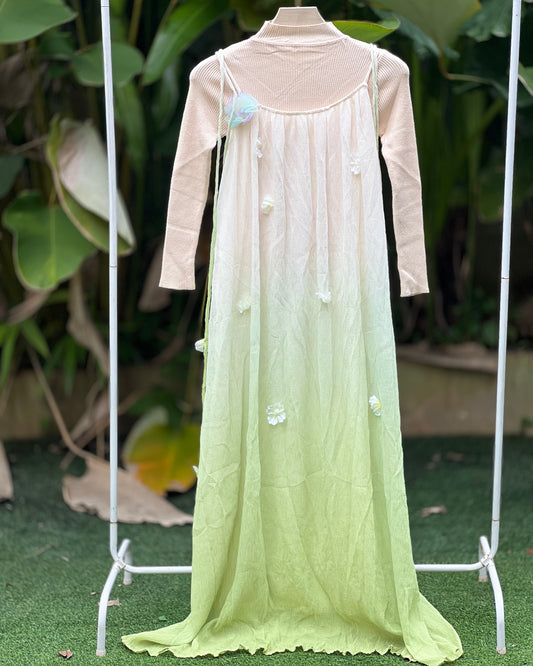 Imported pinafore with inner