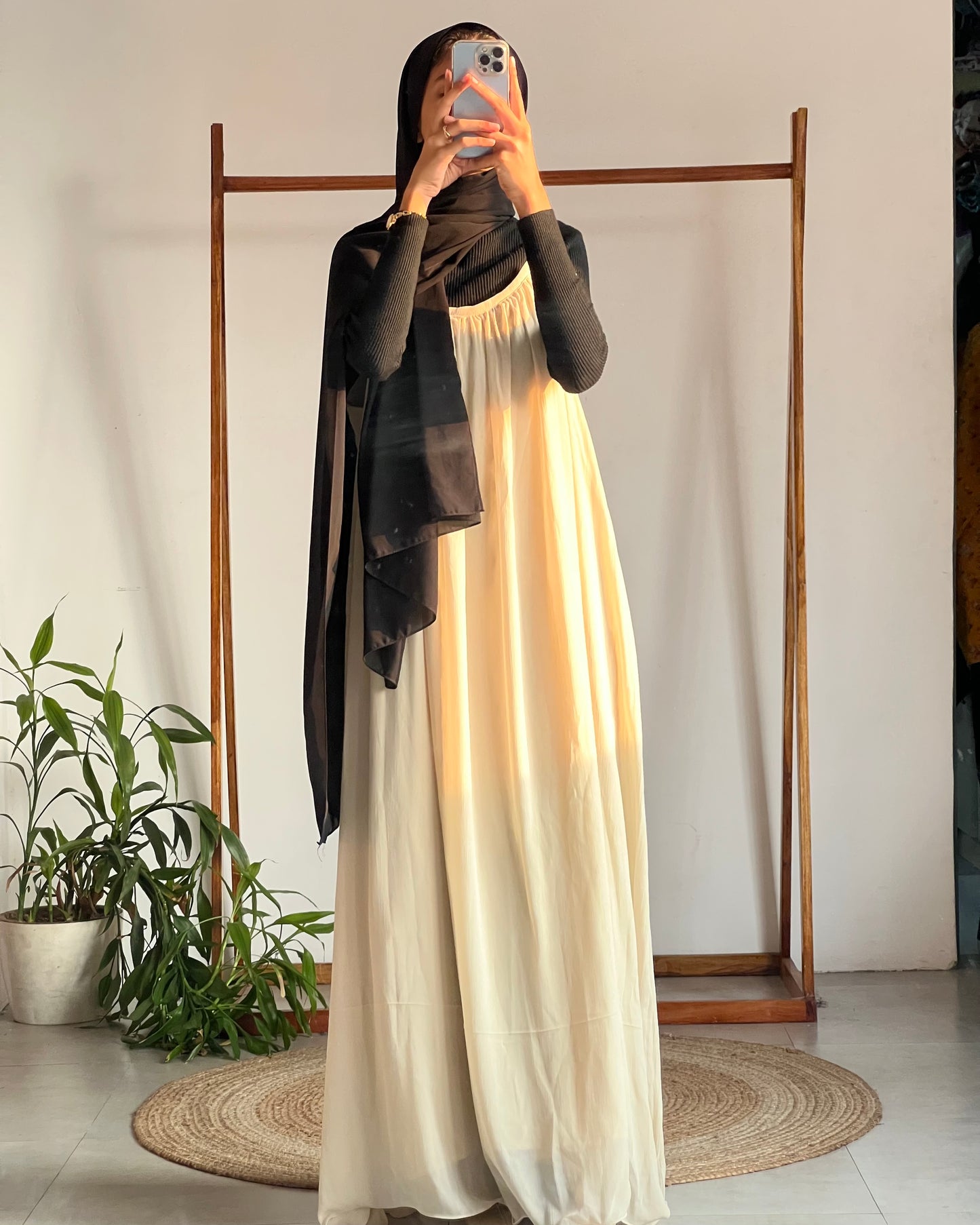 Plain pinafore with inner
