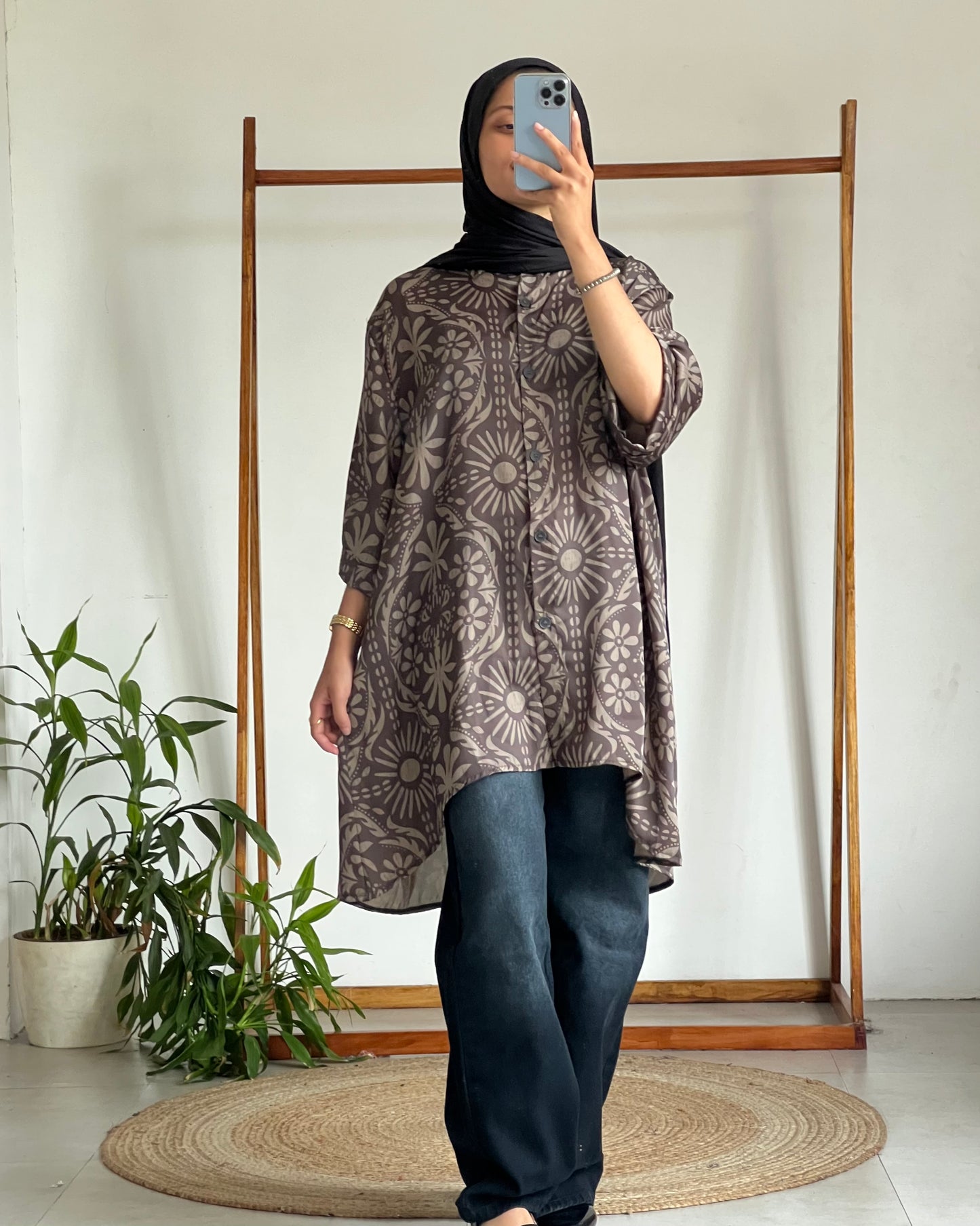 Imported satin shirt
