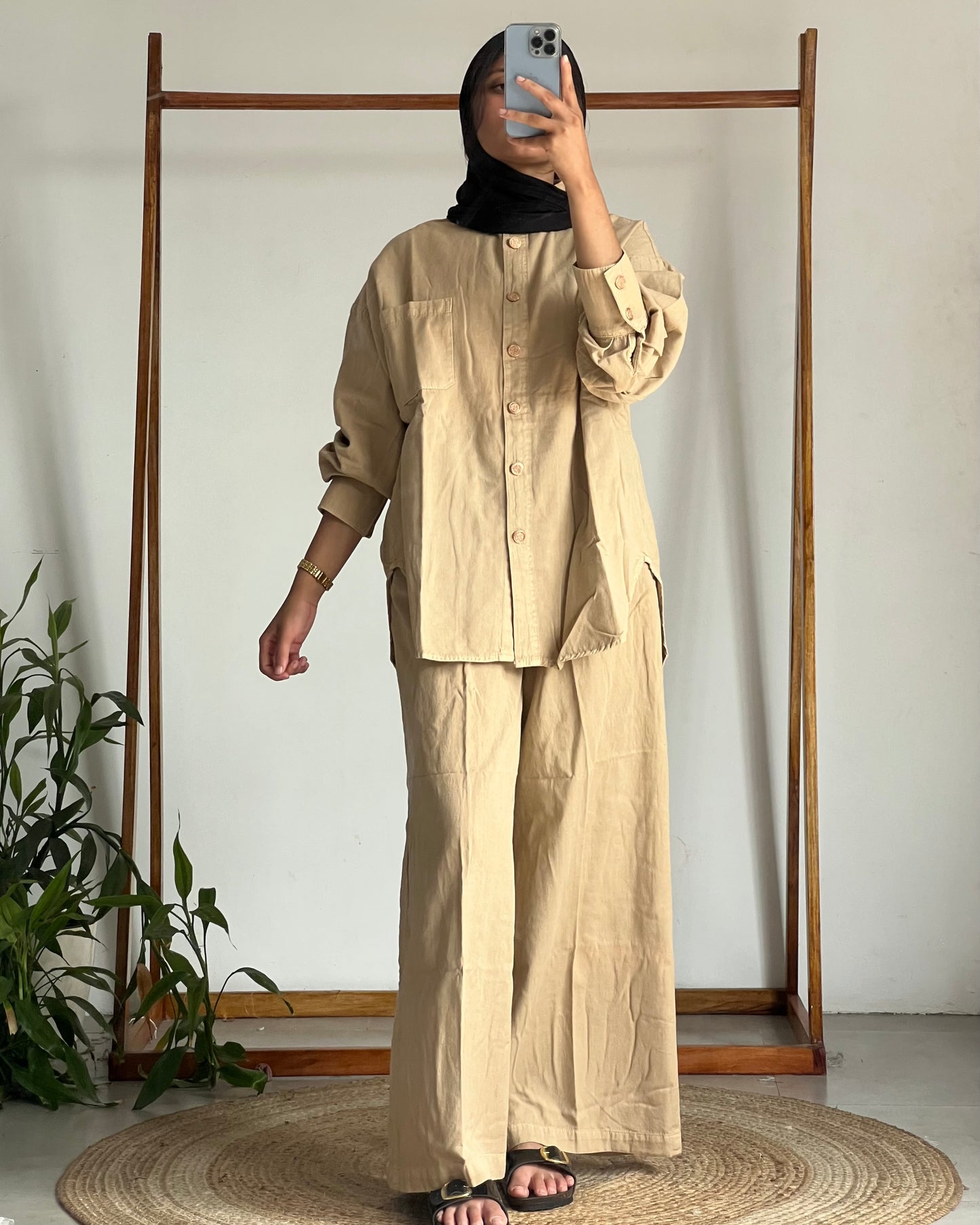 Soft denim co-ord set
