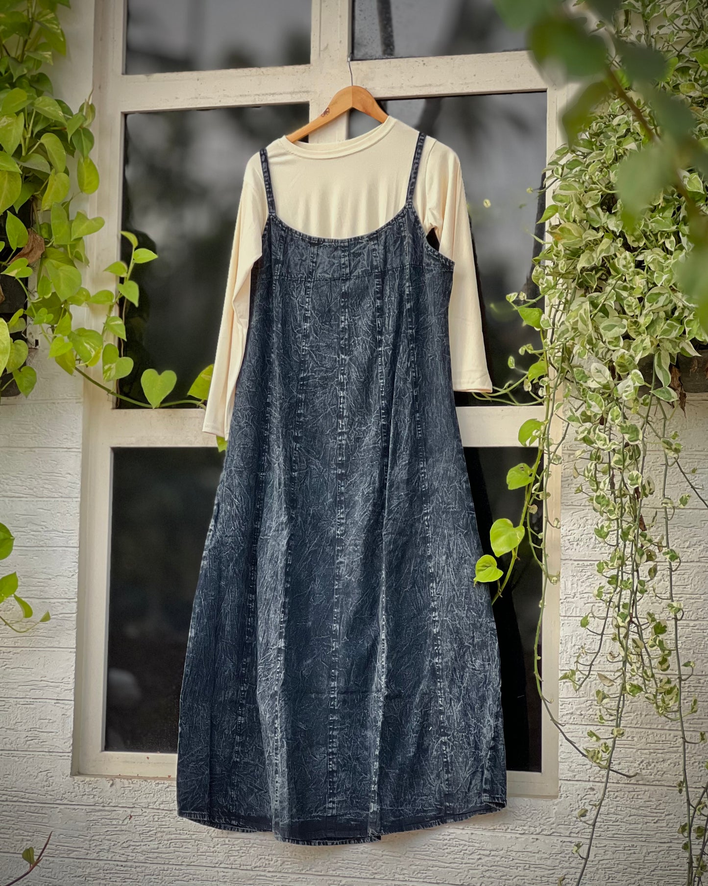 Denim romper set