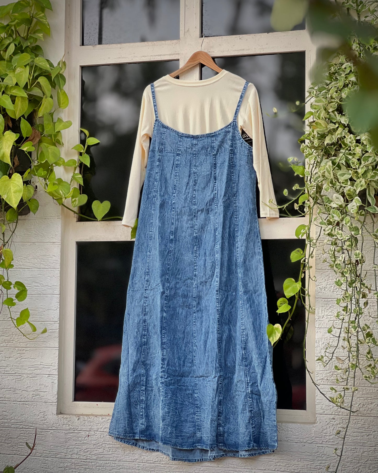Denim romper set