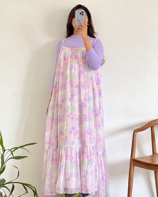 Printed pinafore with inner